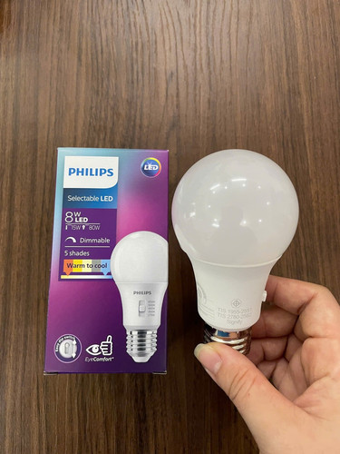 bong den tron doi mau led philips led bulb 8w e27 ds fr dim 1ct 6 id 900lm 27k 30k 40k 50k 65k a60 (.jpg