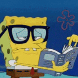 Spongebob reading