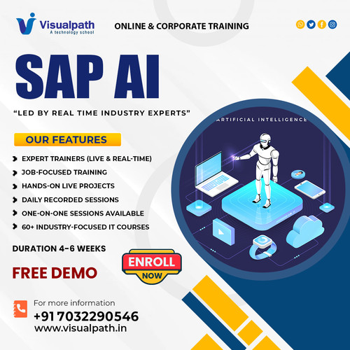 Visualpath provides SAP Artificial Intelligence Training focused on SAP automation, AI integration, and real-time analytics. Learn from industry experts through live projects and Technical Doubt Clarification sessions. We also offer Corporate Training for teams. Join learners globally from India, USA, UK, Canada, Dubai, and Australia. Call +91-7032290546 to enroll now.

WhatsApp: https://wa.me/c/917032290546
Visit:https://www.visualpath.in/sap-artificial-intelligence-training.html
Visit our Blog: https://visualpathblogs.com/sap-ai/