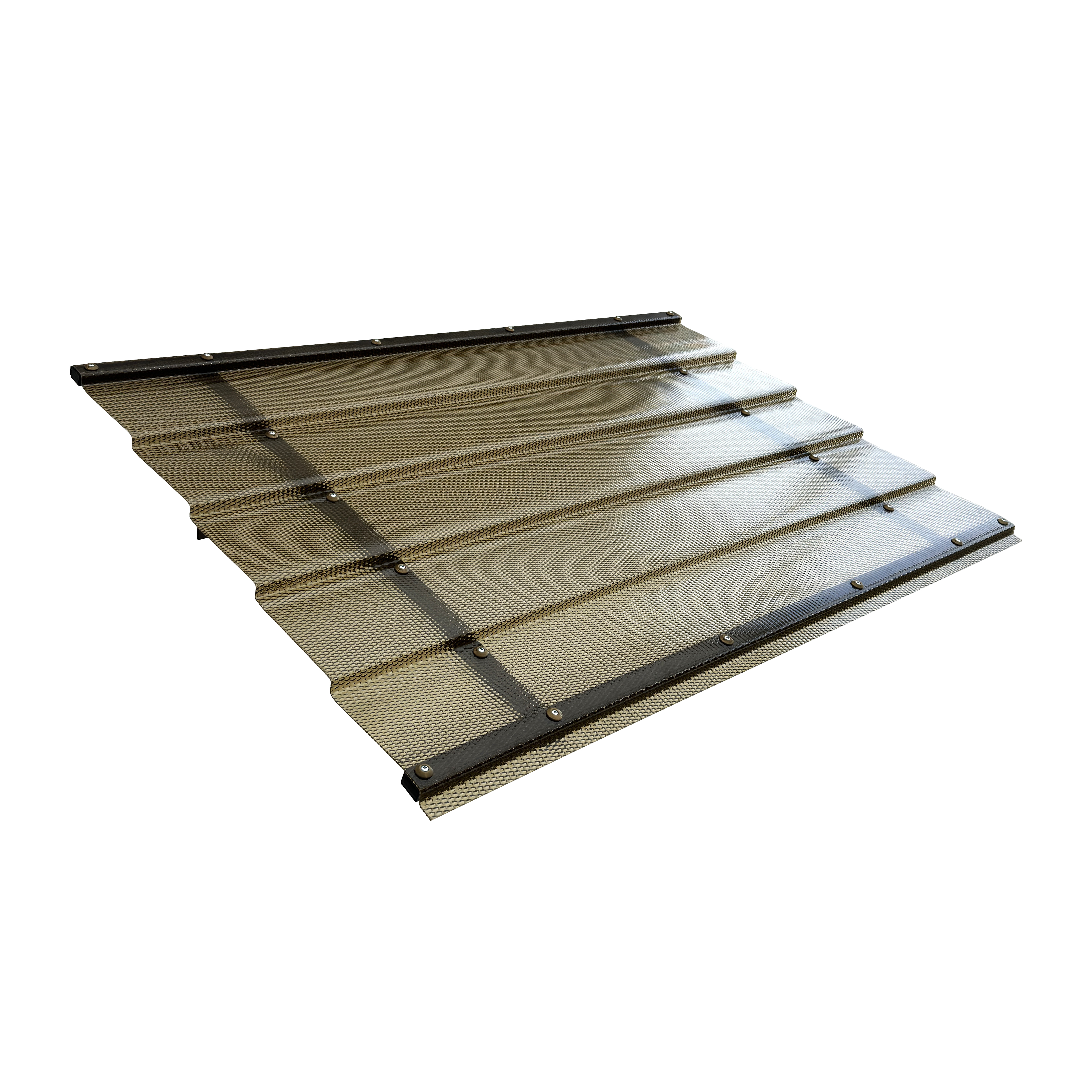 Tettoia con telaio in alluminio STARKEDACH DIAMONDS Straight T-150 7016 con rivestimento monolitico in policarbonato