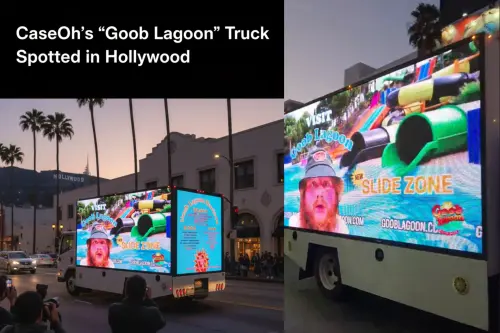 truck promoting CaseOh’s fictional water park, Goob Lagoon, has been spotted driving around Hollywoo.webp