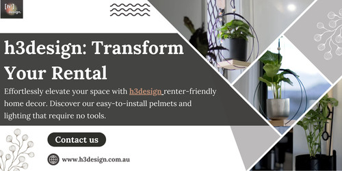 Effortlessly elevate your space with h3design renter-friendly home decor. Discover our easy-to-install pelmets and lighting that require no tools.

https://h3design.com.au/