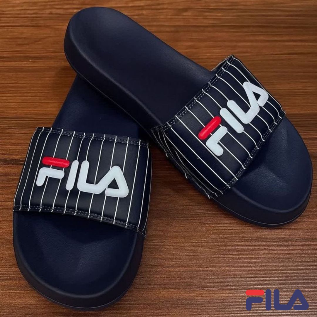 Chinelo Slide Masculino Fila Drifter Basic Navy/white 764602