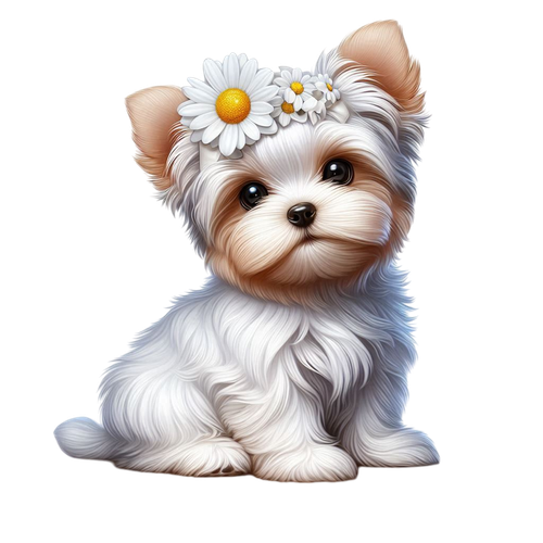Buttercups Daisies puppy2.png