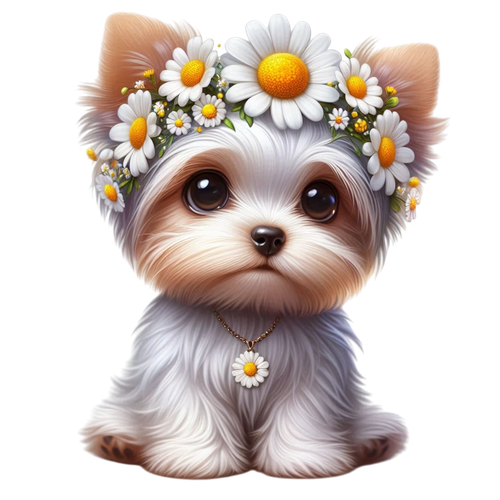 Buttercups Daisies puppy3.png