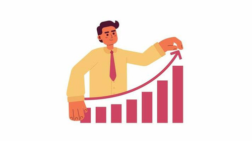 business growth 2d animation analyst pulling arrow up graph 4k motion graphic boost productivity pro.jpg