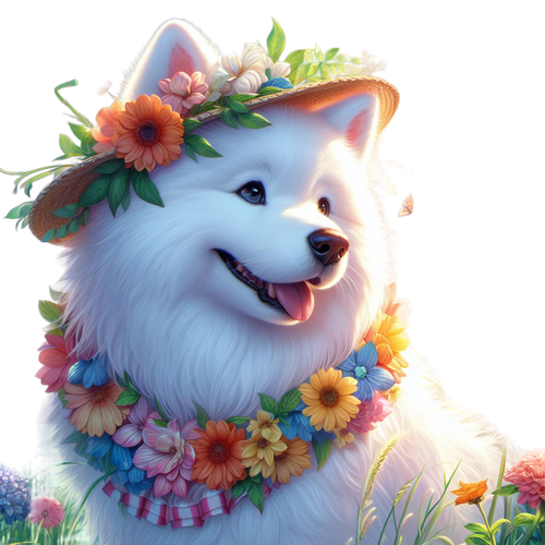 Samojede trägt eine Nachthaube (6).png