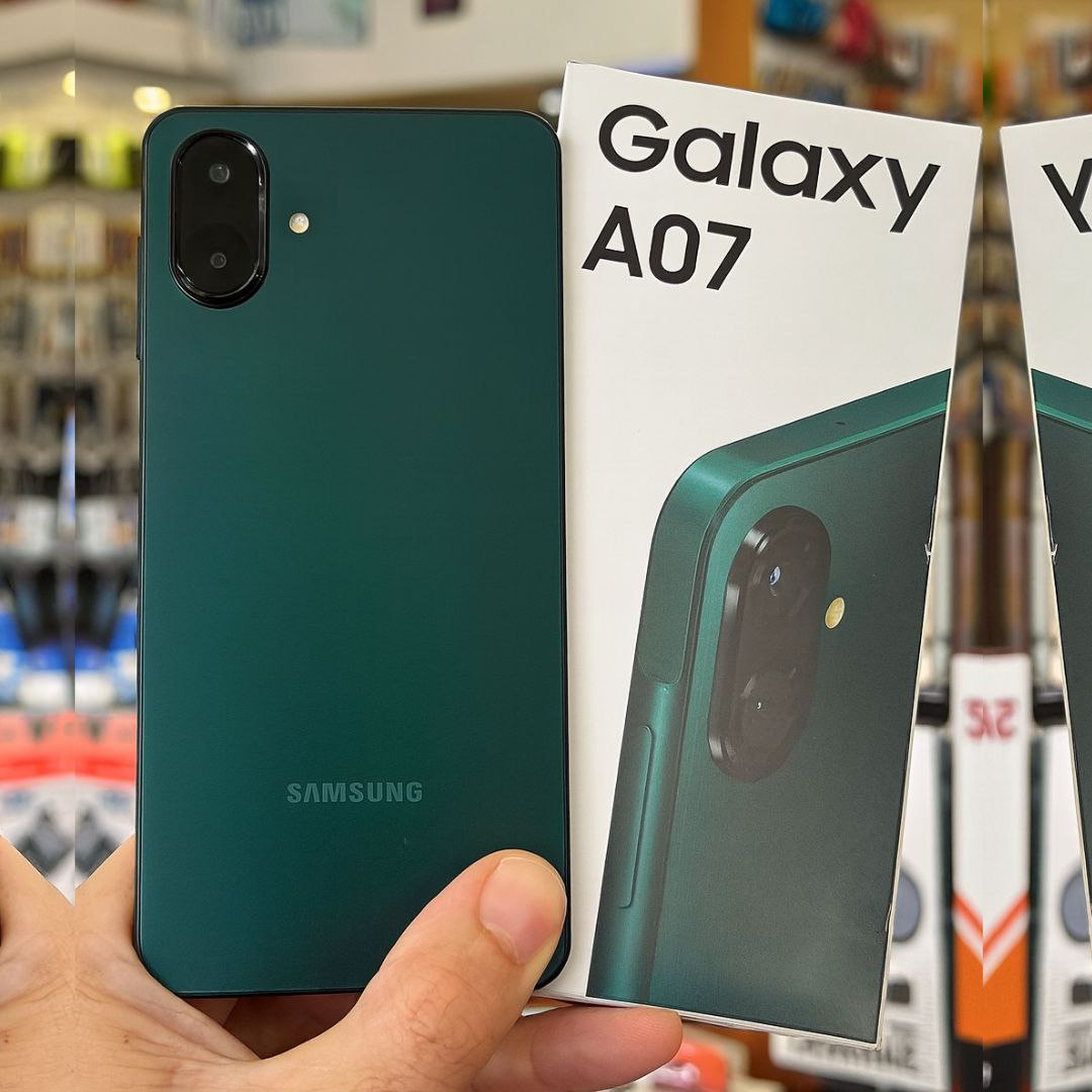 Celular Samsung Galaxy A07 128GB, 4GB, Câmera 50MP, Tela 6.7″, Proteção IP54, Processador 6nm