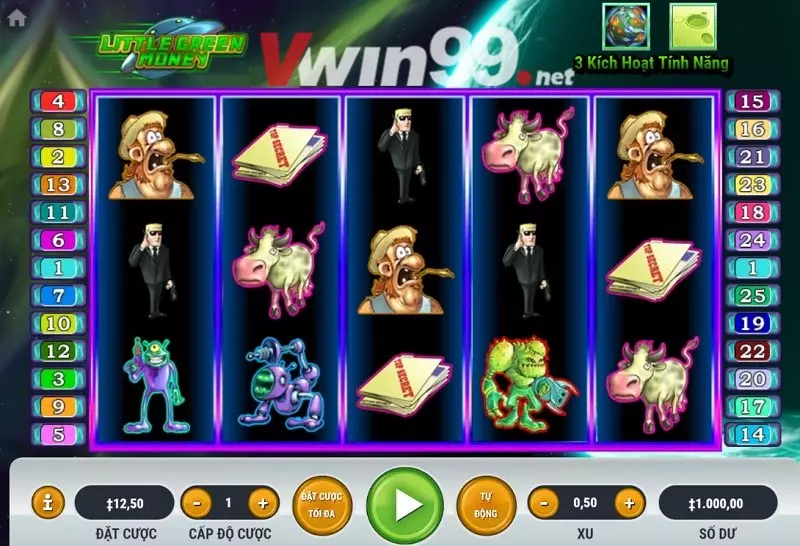 Slot Games Vwin- Little Green Money - Trò chơi HB