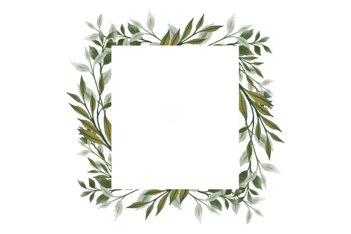 square frame with green leaves border Graphics 76494591 1.png