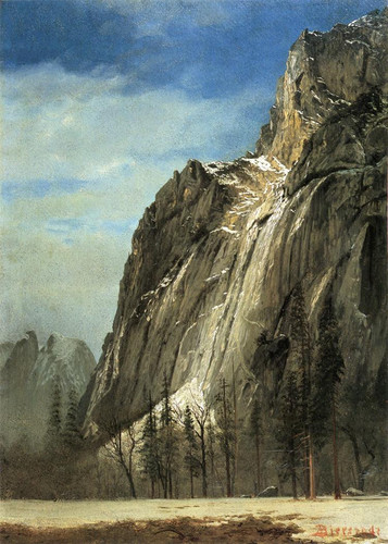 Bierstadt Albert Cathedral Rocks A Yosemite View