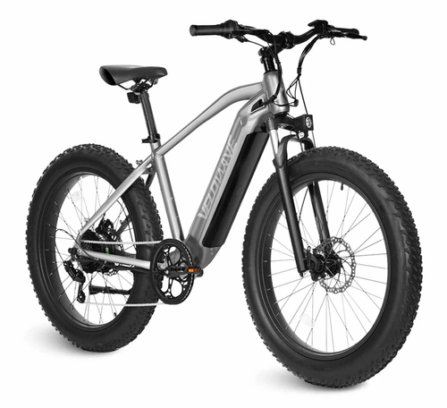 https://www.velowavebikes.com/products/velowave-26-fat-tire-electric-mountain-ebike?variant=40740089594043

RANGER fat tire electric bike has 26"*4.0" fat tire, anti-skidding, wear resistant, adapt to snow, sand and various terrains. The fat tire enables smooth riding on rugged terrains means you can get more cycling experiences.