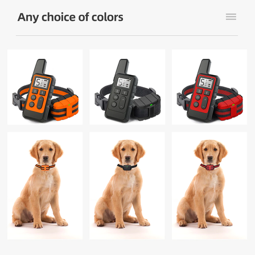 12 descript waterproof dog training collar pet 500m remote control rechargeable shock sound vibratio.png