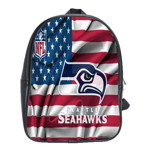 BAG00661 Backpack School Bag The Seattle Seahawks With American Flag In American Football Sports.jpg
