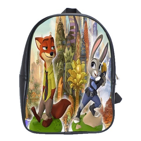 BAG00690 Backpack School Bag Zootopia Disney Movie Nick & Judy The Animation Rabbits Game.jpg