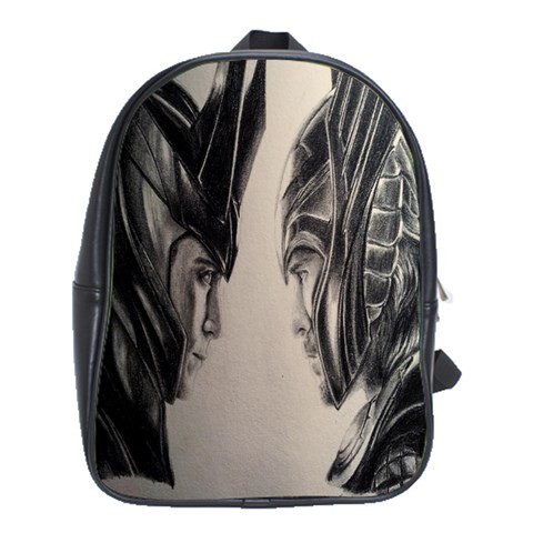 BAG00665 Backpack School Bag Thor And Loki Drawing Face Asgard Prince Heroes Game Animation Movie.jpg