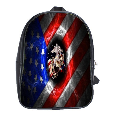 BAG00673 Backpack School Bag USMC Eagle Flag Logo United States Marine Corps Game Anime Fantasy.jpg