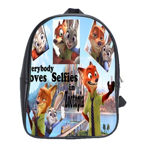 BAG00692 Backpack School Bag Zootopia Nick & Judy The Animation Rabbits Disney Movie Game.jpg