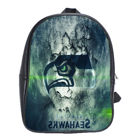 BAG00657 Backpack School Bag The Seattle Seahawks Logo American Football Team Sport Video Game.jpg