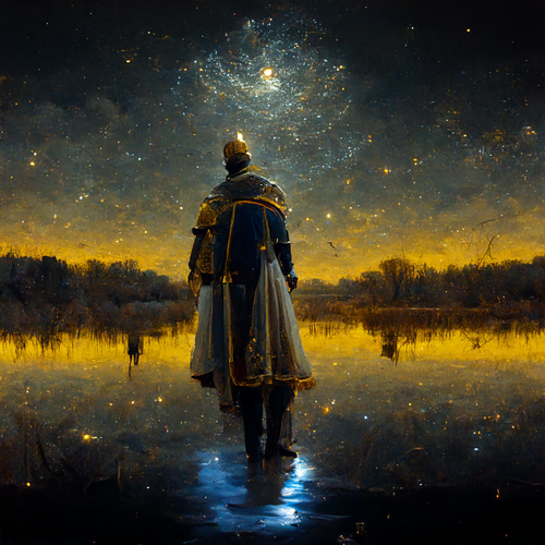 Xiveski A knight in the distant standing on a lake reflecting t f7025c76 ab80 4a4d a377 ad77da33c101.png