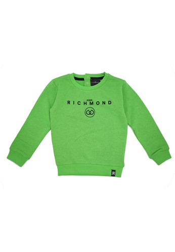 john richmond kids felpa basica verde logo a.jpg