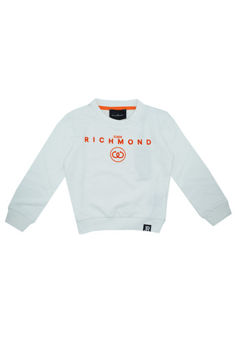 john richmond kids felpa basica bianca logo bambino a.jpg