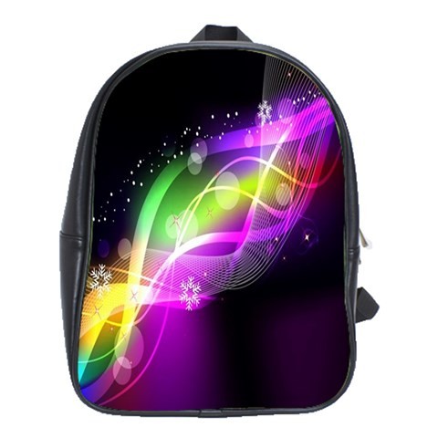 BAG00698 Backpack School Bag Abstract Art In Circle Line Beautiful Rainbow Colourful Design Anime.jpg