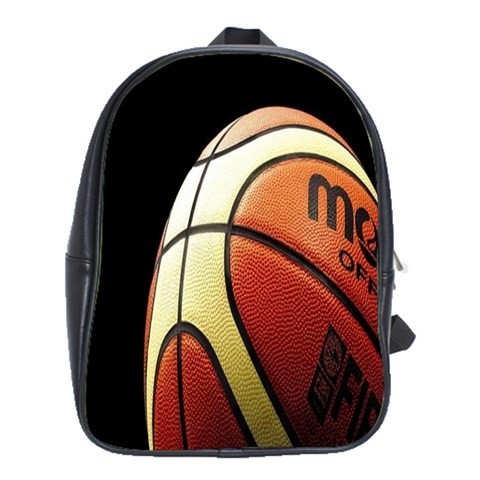 BAG00724 Backpack School Bag Basketball Cute Funny Ball In Sports With Black Background Game.jpg