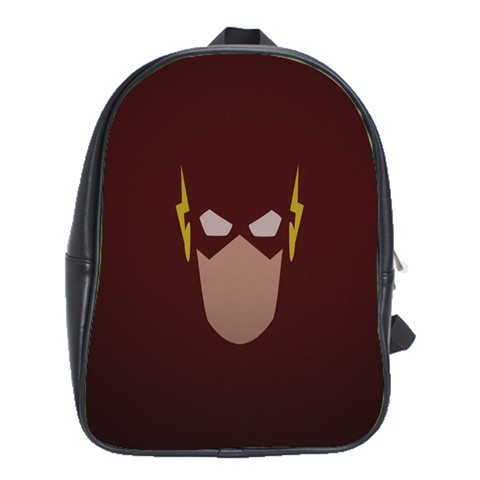 BAG00707 Backpack School Bag American Anime Movie The Flash Face Fire Logo Fantasy.jpg