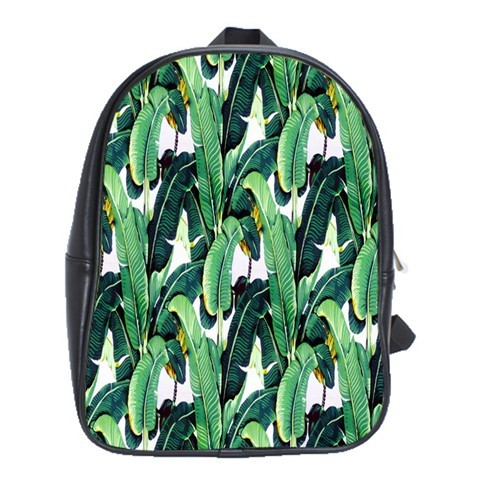 BAG00720 Backpack School Bag Banana Leaf Fresh Green Tree Beautiful Nature Animation Fantasy.jpg