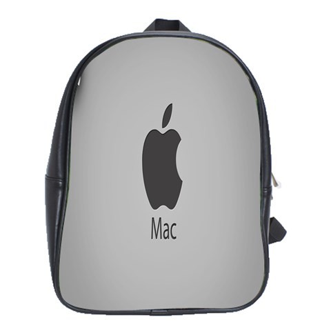 BAG00712 Backpack School Bag Apple Mac Logo Cute Funny Grey Design Game Animation Fantasy.jpg