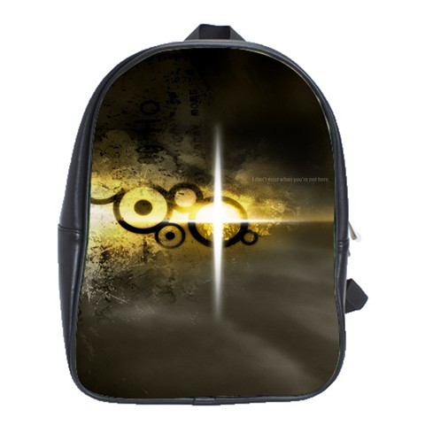 BAG00696 Backpack School Bag Abstract Art Beautiful Unix Brown Light Game Animation Fantasy.jpg
