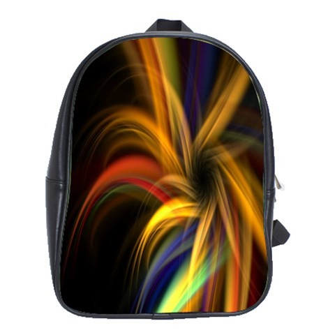BAG00700 Backpack School Bag Abstract Art Rainbow Flowers With Black Background Game Animation.jpg
