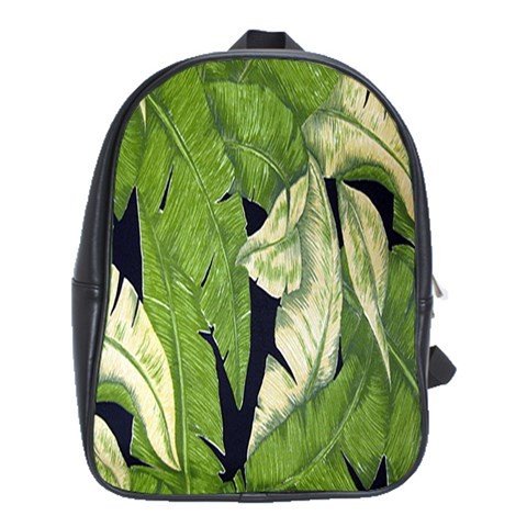 BAG00721 Backpack School Bag Banana Leaf Fresh Green Tree Nature Editions Animation Fantasy.jpg