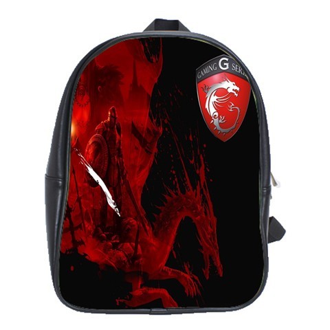 BAG00779 Backpack School Bag Dragon MSI Logo Series Red Black Design Game Animation Fantasy.jpg
