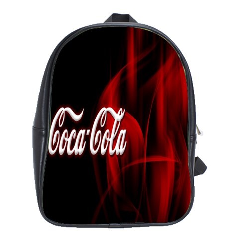 BAG00762 Backpack School Bag Coca Cola Logo Soft Drink Atlanta Black Red Design Sports Game.jpg