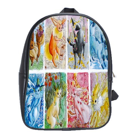 BAG00782 Backpack School Bag Eevee Evolutions Animal Editions Pokemon Go Movie Cute Animation.jpg