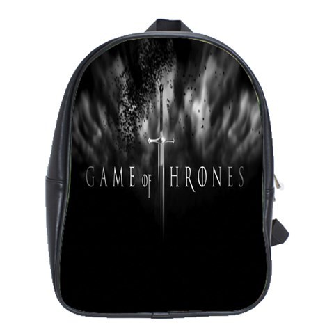 BAG00799 Backpack School Bag Game Of Thrones Black And White Design American Fantasy Drama Movie.jpg
