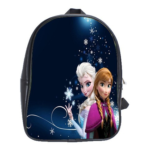 BAG00796 Backpack School Bag Frozen Disney Cartoon Fairy Tale Beautiful Anna And Elsa Animation.jpg