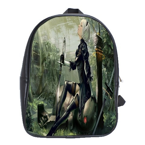 BAG02406 Backpack School Bag NieR Automata Battle Sword Video Game In Beauty Sexy Anime Fantasy.jpg