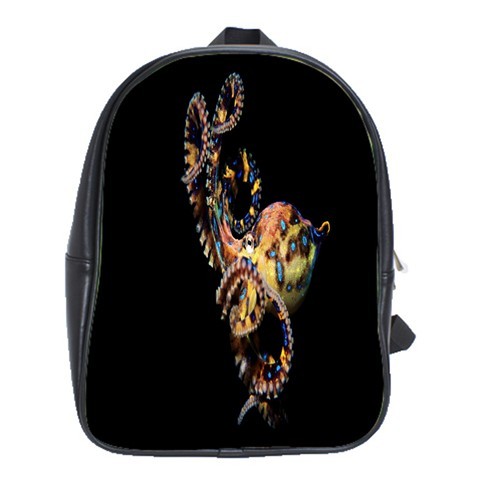BAG02411 Backpack School Bag Octopus The Blue Ringed Nature Animal In The Pacific Indian Oceans.jpg
