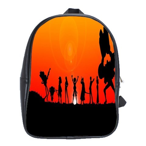 BAG02413 Backpack School Bag One Piece Japanese Manga Series Character In Beautiful Sunset Anime.jpg