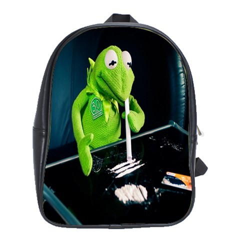 BAG02403 Backpack School Bag New Cartoon Kermit The Frog Animal Movie Kids Fantasy.jpg