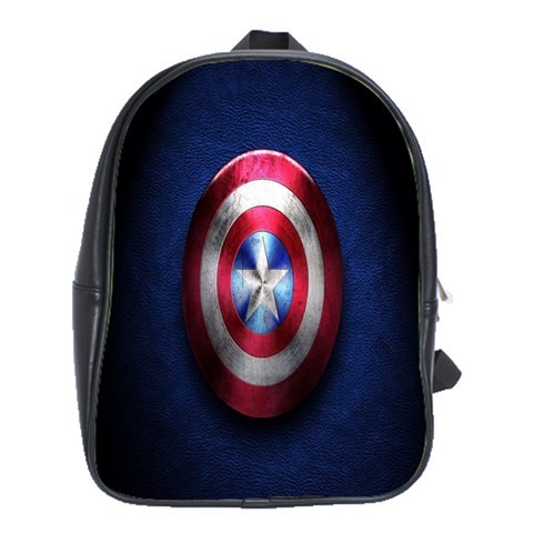 BAG02474 Backpack School Bag Shield Captain America In Blue Design Superheroes Anime Fantasy Movie.jpg