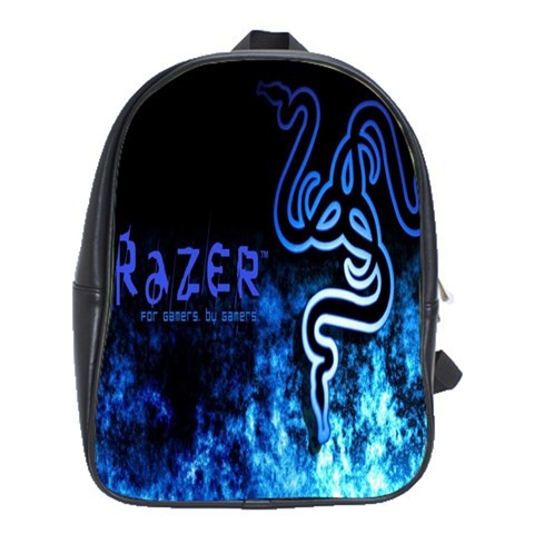 BAG02454 Backpack School Bag Razer Beautiful Elegant Blue Smoke Design Video Game Anime Fantasy.jpg