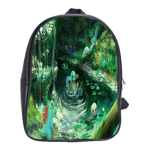 BAG02437 Backpack School Bag Pokemon Nature Green Animation Fantasy Cartoon Movie.jpg