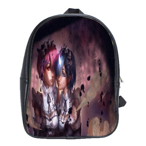 BAG02451 Backpack School Bag Ram And Rem Twin Sisters Zero Kara Hajimeru Japanese Animation Movie.jpg