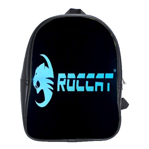 BAG02459 Backpack School Bag Roccat Logo Set The Rules Blue Light Elegant Design Video Game Anime.jpg
