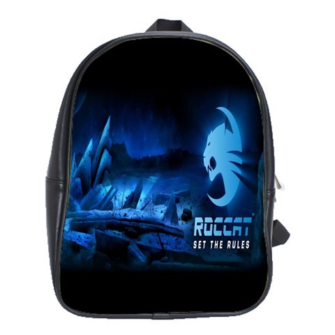 BAG02460 Backpack School Bag Roccat Logo Set The Rules Elegant Blue Black Design Game Anime.jpg