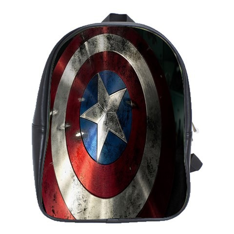 BAG02475 Backpack School Bag Shield Captain America The Avengers Movie Superheroes Anime Fantasy.jpg